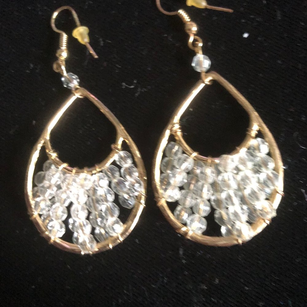 Fun Beaded  dangle earrings